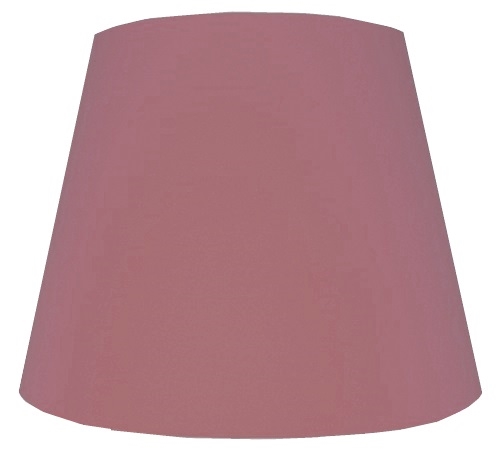 lampeskærm 19x22x28 BR gl. rosa bomuld med låg.